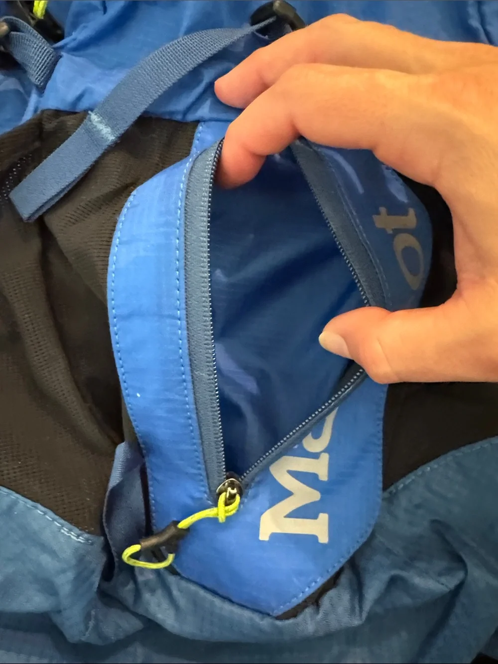 Marmot Blue and Black Trail Backpack